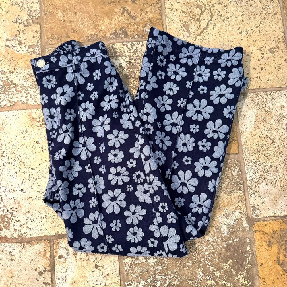 Big Bud Press Lazy Daisy Jacquard Western Pants Navy Size Extra Small
